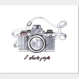 Camera shoot photography cute print Posters and Art